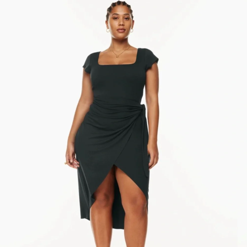 Aritzia | Dresses | Aritzia Wilfred Saturn Shortsleeve Midi Wrap